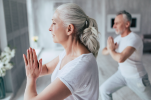 Low impact workout for seniors: yoga